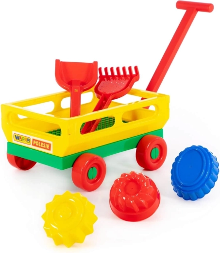 Kinderwagen mit Sandspiel-Set