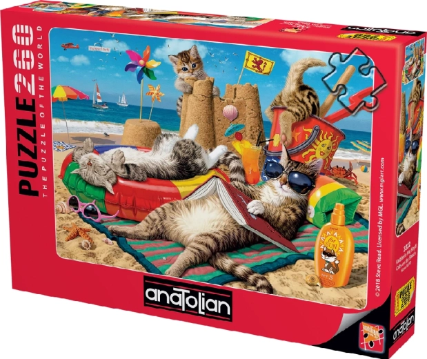 Anatolian Puzzle Katzen am Strand, 260 Teile