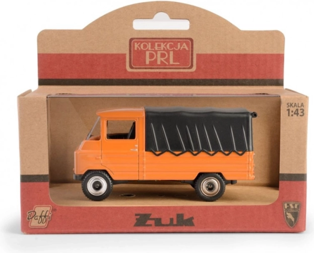 Klassischer Lieferwagen FSC Żuk in Braun