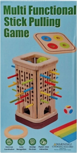 Holz-Geschicklichkeitsspiel – Stäbchen herausziehen