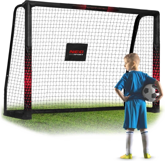 Fußballtor Neo-Sport 180 × 120 × 60 cm schwarz-rot