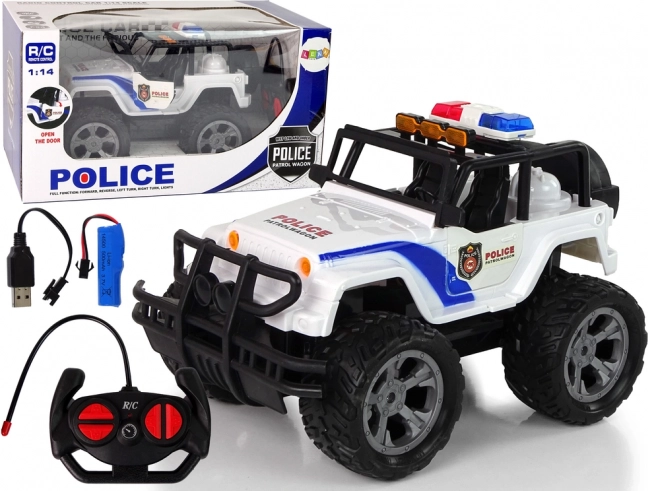 Unterhaltsamer Polizei R/C Jeep mit Effekten
