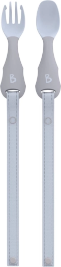 Bibado Handi Kinderbesteck mit Clip – Mist