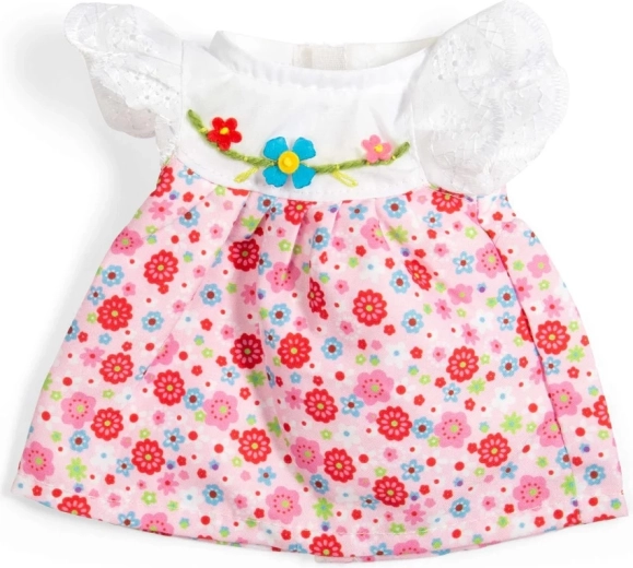 Bigjigs Toys rosafarbenes Kleid mit Spitzenärmeln für Puppe 28 cm