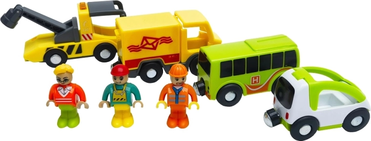 2Kids Toys Set aus Stadtfahrzeugen mit Figuren