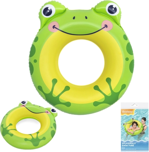Bestway aufblasbarer Schwimmring für Kinder Frosch 85 × 76 cm