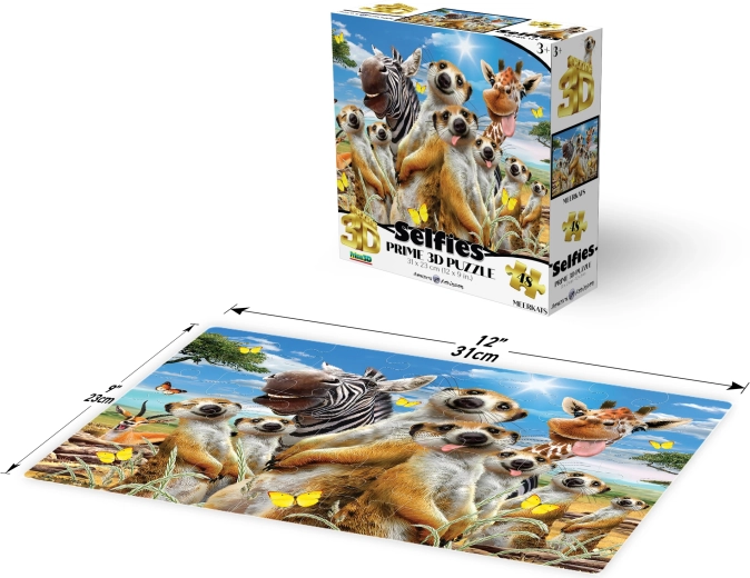 3D-Puzzle Selfie Erdmännchen 48 Teile