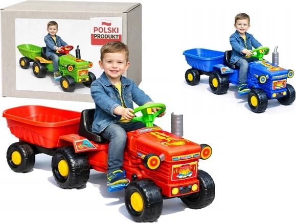 Großer Traktor mit Anhänger