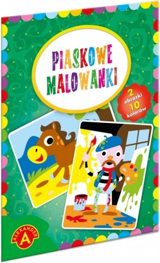 Sandmalerei Maler und Pferd – kreatives Set für Kinder