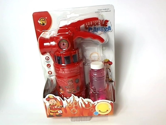 Seifenblasenpistole in Form eines Feuerlöschers