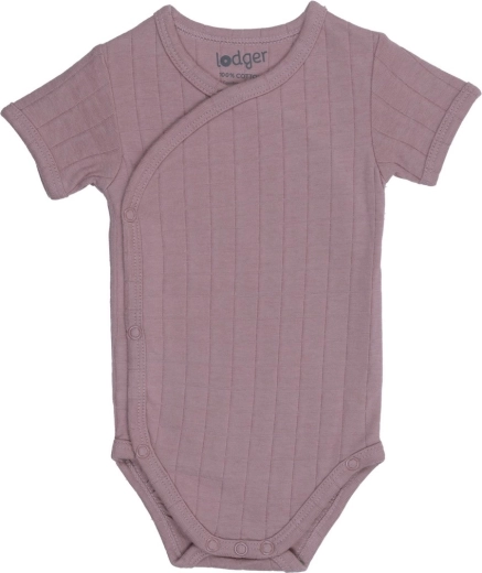 Lodger Baby-Body mit kurzem Ärmel Solid Rose Größe 62
