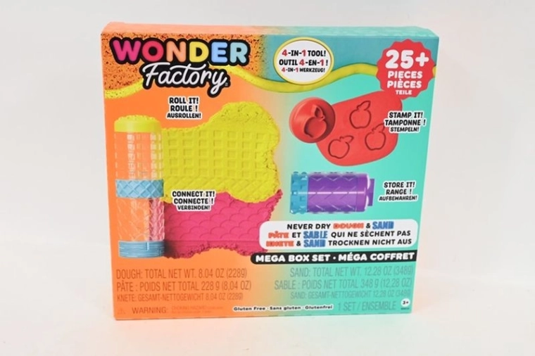 MGA Wonder Factory Never Dry Modelliermasse und kinetischer Sand – Set