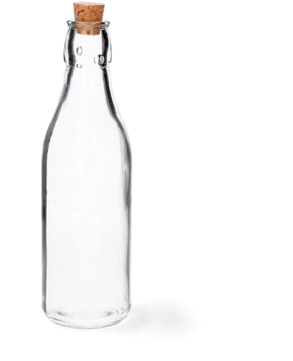 Glasflasche mit Korken 225 ml