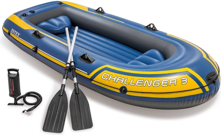 Aufblasbares Boot Intex Challenger 3 Set für 3 Personen