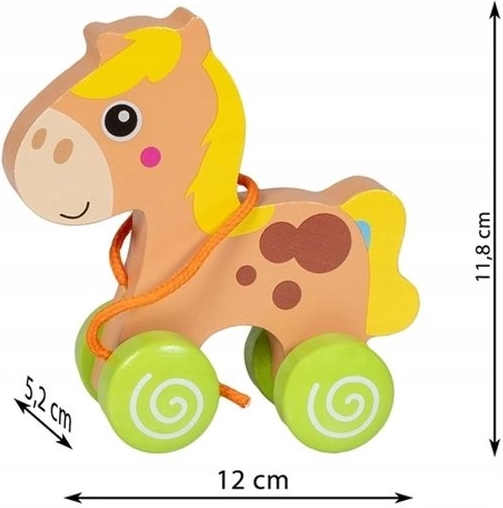 Smily Play Holz-Ziehtier Pferd