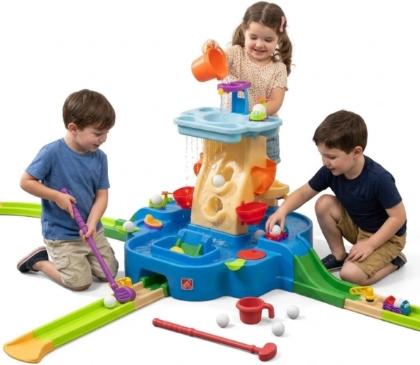 Step2 Wasser-Spieltisch mit Minigolf-Bahn 2-in-1