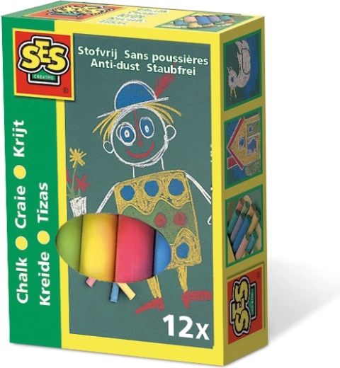 Bunte Kreide für Kinder, 12 Stück