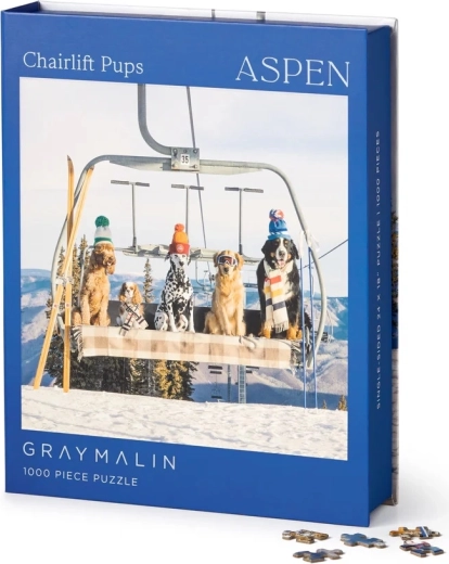 Puzzle Hunde in Aspen 1000 Teile – GRAY MALIN