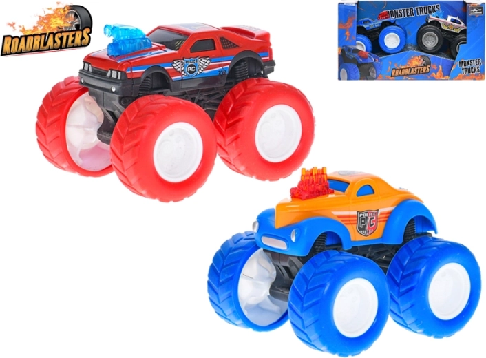 Set aus Roadblasters-Monstertrucks mit Schwungrad 8 cm
