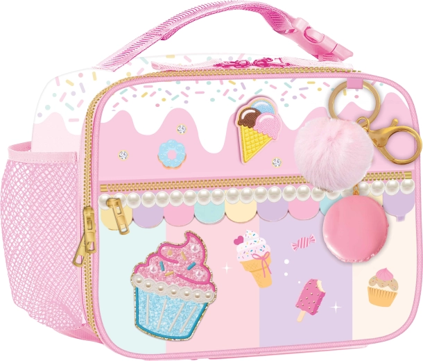 Kinder-Thermo-Lunchtasche „Regenbogenkörbchen“ mit Schlüsselanhänger