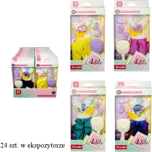 Kleidung und Accessoires für die Puppe