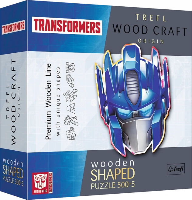 Holzpuzzle, beidseitig, TREFL Wood Craft Origin Transformers Optimus Prime, 505 Teile