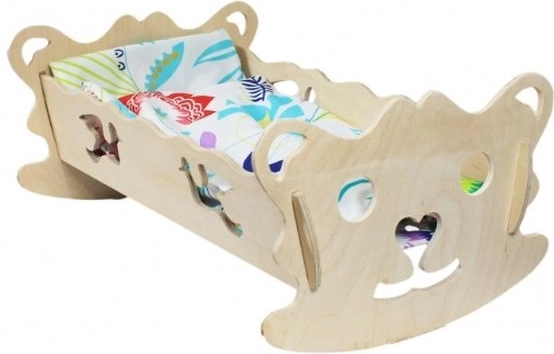 Holzwiege für Puppen