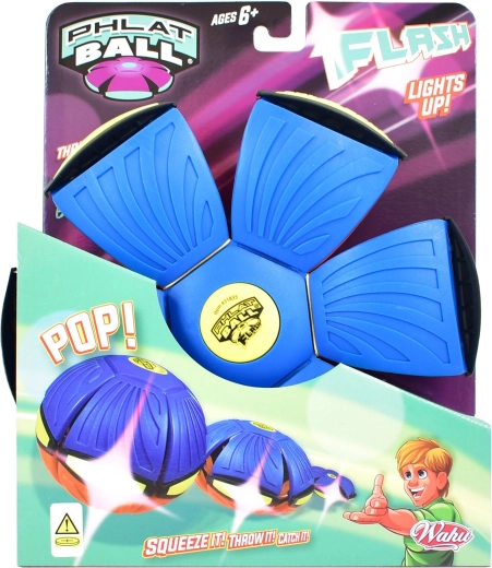 Phlat Ball Flash mit LED-Licht – verwandelbare Flugscheibe und Ball