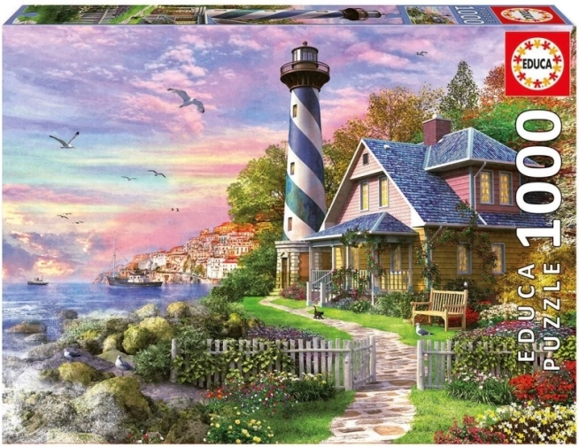 Educa Puzzle Leuchtturm in der Korallenbucht - 1000 Teile
