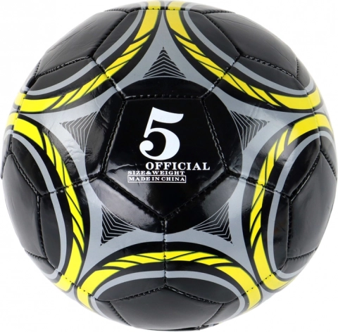 Schwarzer Fußball Größe 5 (24 cm)