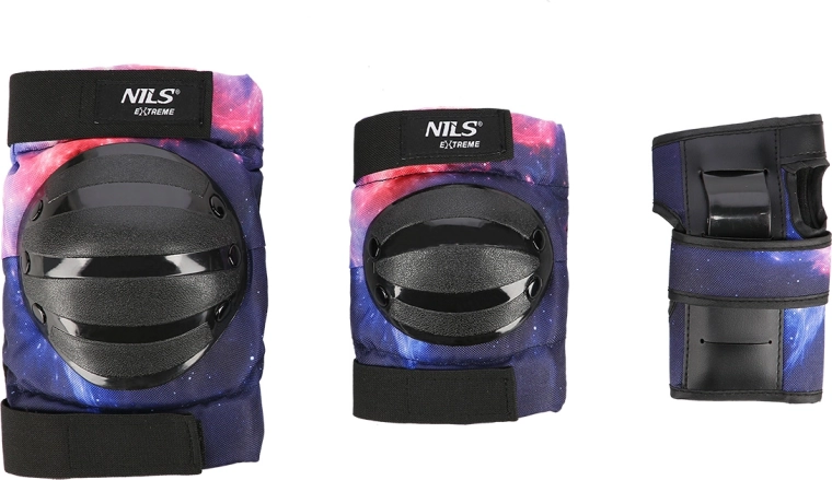NILS Extreme Schutzausrüstungs-Set für Handgelenke, Ellbogen und Knie – S