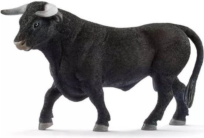 Schleich Farm World Schwarzer Stier Figur