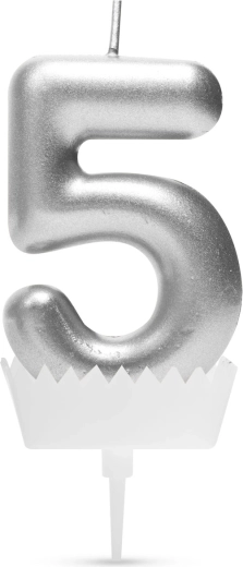Tortkerze Zahl 5