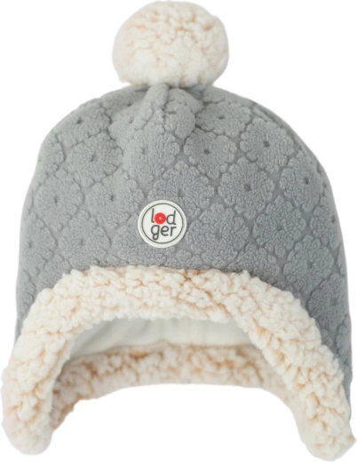 Lodger Fleece-Mütze Hatter Folklore Fleece Drizzle (3–6 Monate)