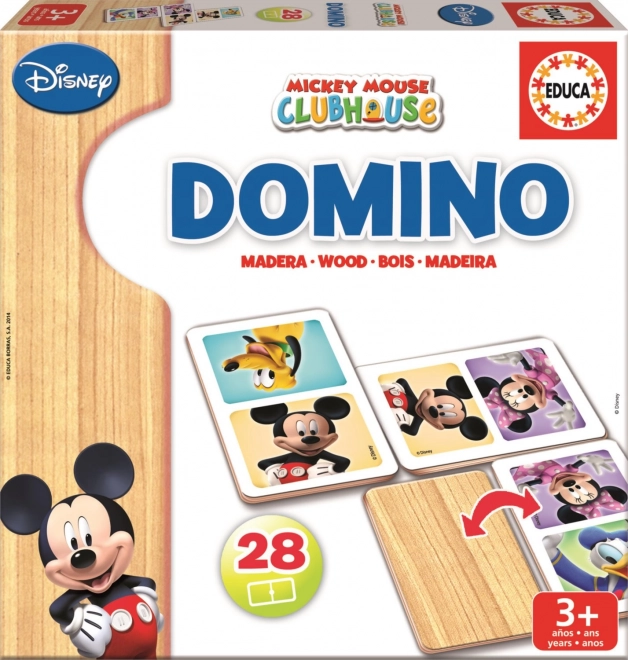 Holzdomino Mickey und Minnie