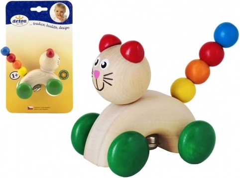 Katze auf Rädern Rassel