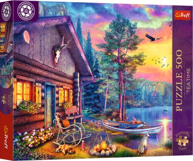 Puzzle 500 Tea Time: Hafen bei Sonnenuntergang Trefl