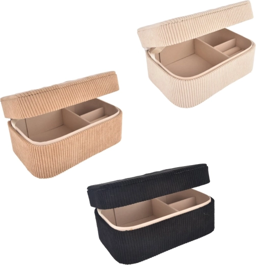 Schmuckkästchen aus Polyester 19 × 14 × 8 cm (3 Varianten)