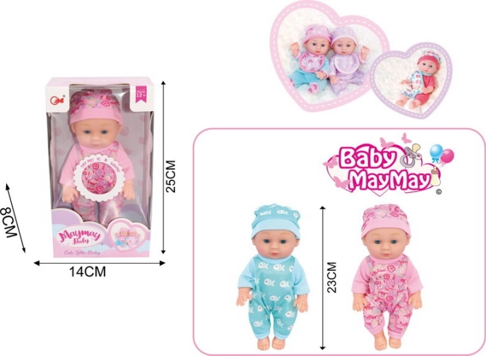 Baby mit Soundeffekten 22 cm – 1 Stück