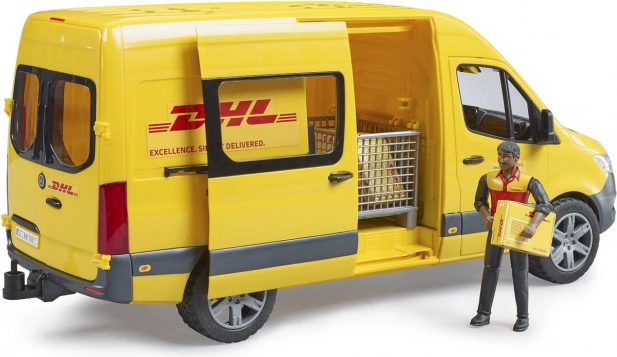 Bruder Lieferwagen Mercedes-Benz Sprinter DHL mit Fahrer und Zubehör