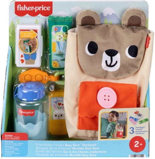 Fisher-Price Bären-Rucksack – aktives Camping-Set für kleine Entdecker
