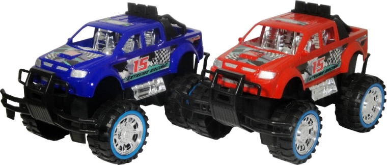 Geländewagen mit Aufziehmotor (Reibungsantrieb)