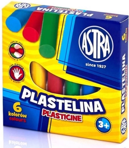 ASTRA Plastilin – Set mit 6 Farben