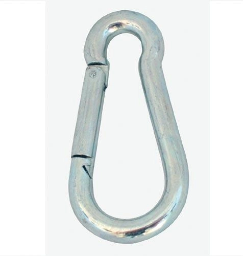 Stahlkarabiner 80 × 8 mm, verzinkt (10 Stk.)