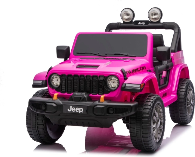 Jeep Wrangler Rubicon Lift elektrisches Kinderauto – rosa