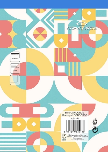 Block CONCORDE A4 blanko, 50 Blatt