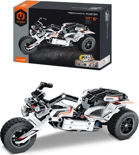 Mechanical Master Bausteine Moto-Dreirad 150 Teile mit Pullback-Antrieb