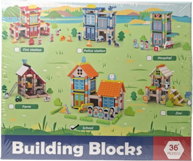 Holz-Bausatz – Schule