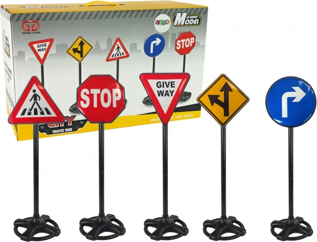 Großes Lernset Verkehrszeichen 82 cm