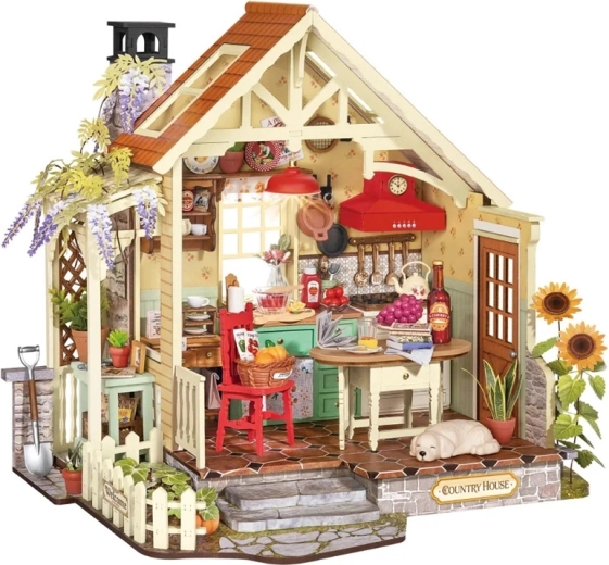RoboTime Miniatur-Häuschen – sonnige Landküche